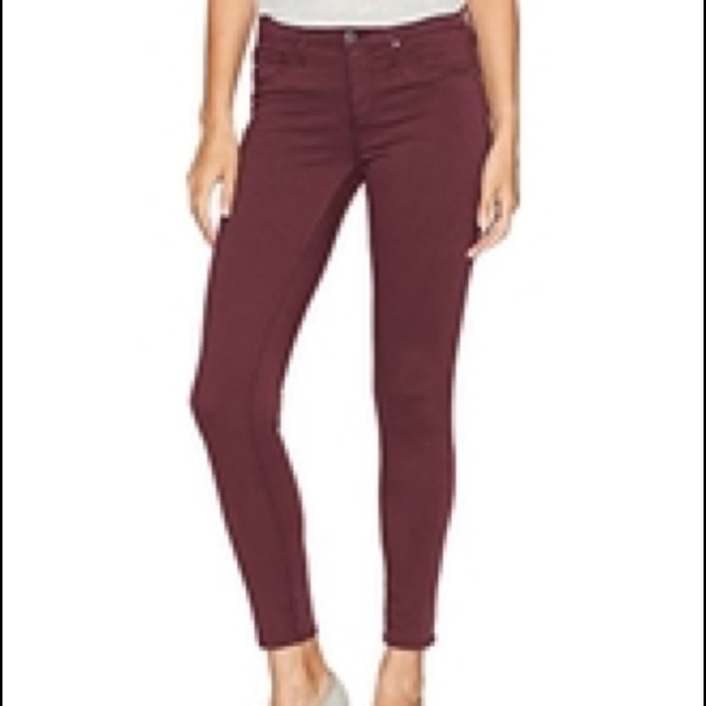 AG Adriano Goldschmied Maroon Skinny Jeans
